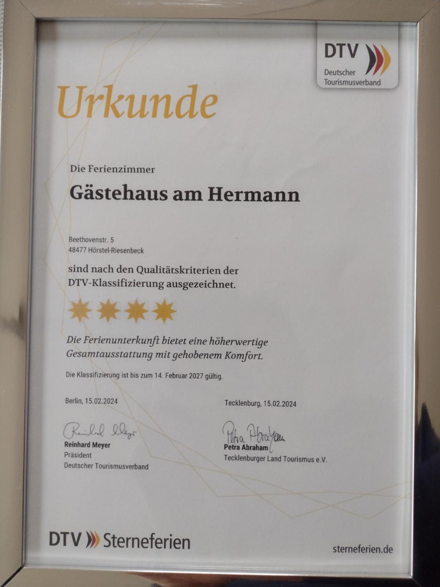 Gaestehaus Am Hermann Hörstel Eksteriør bilde